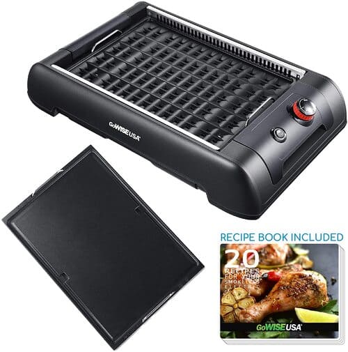 8 GoWISE USA GW88000 Smokeless Indoor Grill
