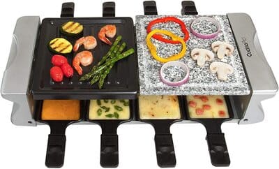 6 Dual Cheese Raclette Table Grill